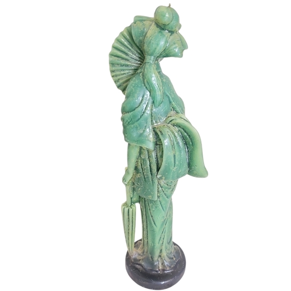 The Candle Haus Ohio Geisha Candle Jade Green - Picture 2 of 5